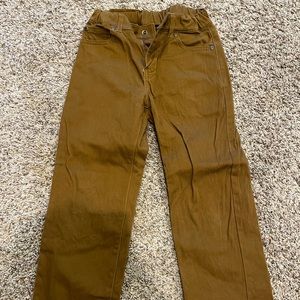 Boys Janie and Jack Dark Brown Khaki Pants